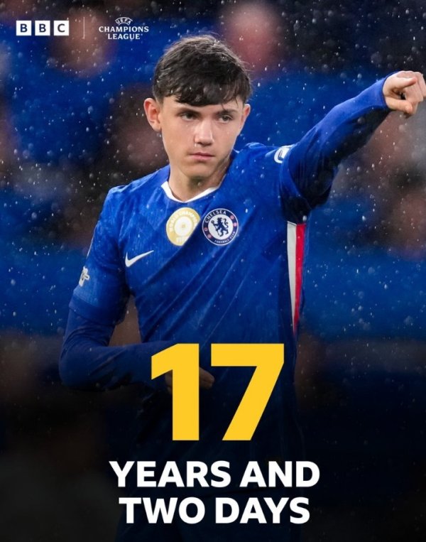 年少  风暴，17岁沃尔什后备  登场创切尔西队史欧冠最年轻出场记录